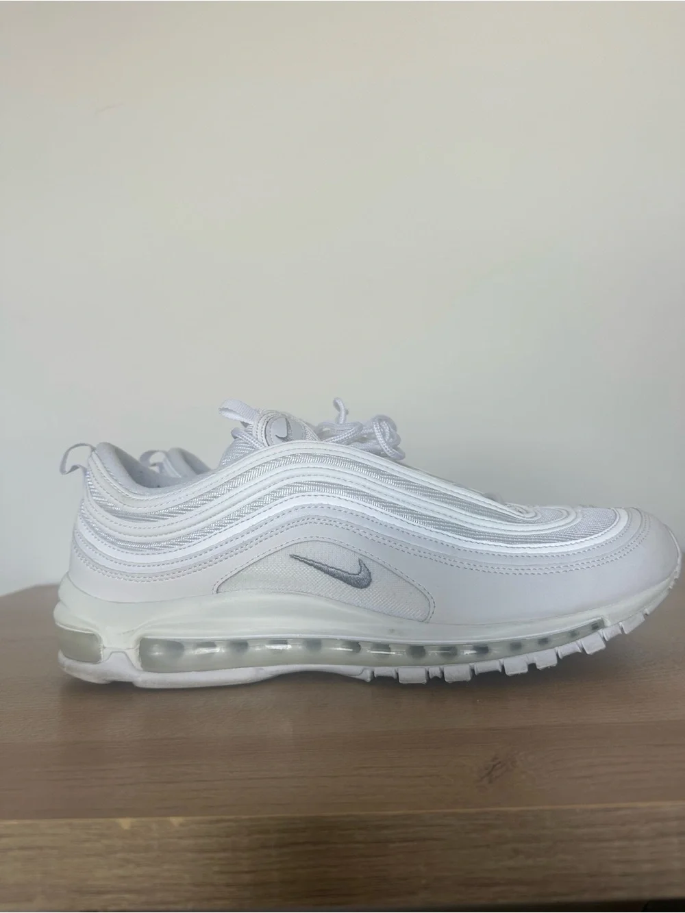 Nike White Air Max 97 with Silver Swoosh